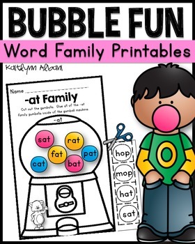Preview of Word Families - Cut and Paste Fun!
