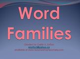 Word Families Flash PowerPoint Slideshow SMARTBoard