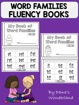 Preview of CVC Word Families Segmenting and Blending Practice Books Phonics Intervention