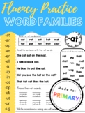 Word Families - Fluency Practice