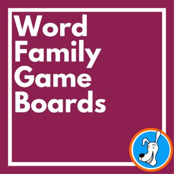 Preview of Word Family Game Boards