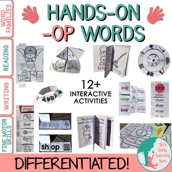 Preview of Word Families: Hands-On -OP Activities (Interactive and Differentiated)