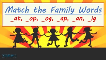 Preview of Word Families - Interactive PowerPoint Activity!