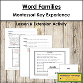 Word Families Key Experience & Materials - Elementary Montessori