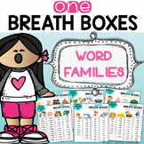 Word Families - One Breath Boxes (EDITABLE)
