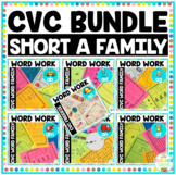 CVC Word Family Word Work Short 'a' Bundle