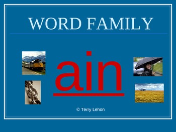 Preview of Word Families 24 PowerPoint Slideshows