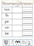 Word Families: Read, Sort, and Write!