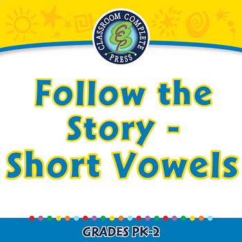 Preview of Word Families Short Vowels: Follow the Story - Short Vowels - NOTEBOOK Gr. PK-2