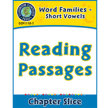 Preview of Word Families - Short Vowels: Reading Passages Gr. K-1