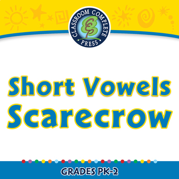 Preview of Word Families Short Vowels: Short Vowels Scarecrow - NOTEBOOK Gr. PK-2