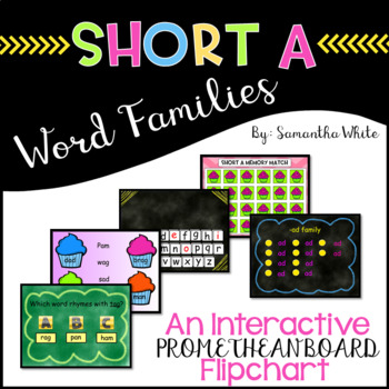 Preview of Word Families - Short a (An Interactive Promethean Board Flipchart)