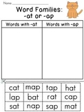 Word Families Word Sorts Reading Worksheets for the Entire Year