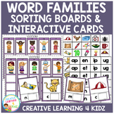 Word Families Sorting & Interactive Cards