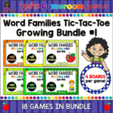 Word Families Tic-Tac-Toe Powerpoint Game Bundle #1 Distan