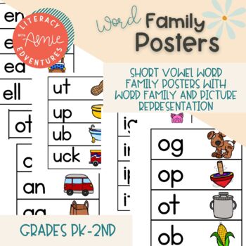 Word Families Word Wall by Literacy Edventures  TpT