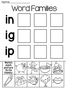 word families worksheets and puzzles bundle by miss giraffe tpt