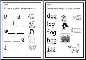 word families worksheets by little jemmings teachers pay teachers