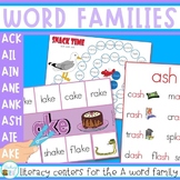 Word Families Worksheets and Games