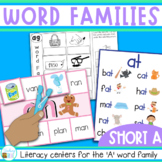 Short A Word Families Worksheets and Games