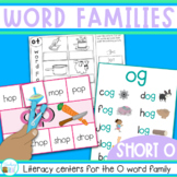 Word Families Word Work for Short O - posters, playdough m