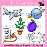 Word Families Clip Art: pl Blends Clip Art - Personal or C