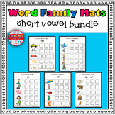 Word Family Activity Build-a-Word Mats Short Vowel Bundle