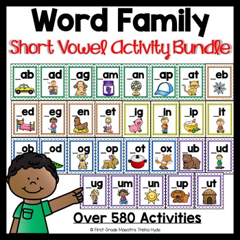 Preview of Word Family Activity Bundle