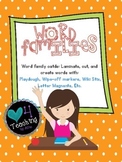 Word Family Activity Cards