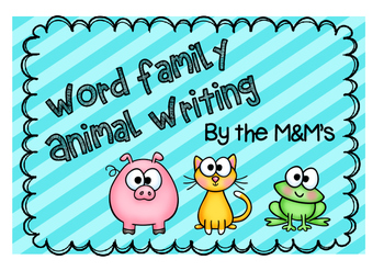 Preview of Word Family Animal Writing