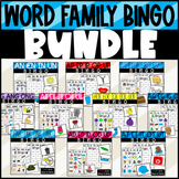 Word Family Bingo Game Bundle