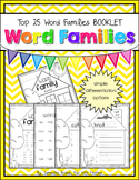 Word Family Booklet: featuring the top 25 word families