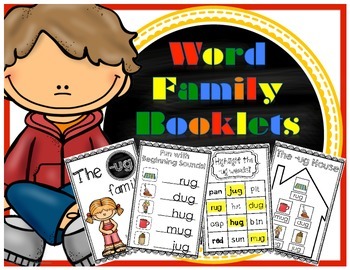 Word Family Booklets by Schoolalicious | Teachers Pay Teachers