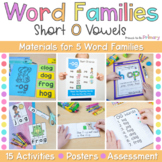Short O Word Families Worksheets, Centers & Activities - C
