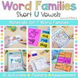 Short U Word Families Worksheets, Centers & Activities - C