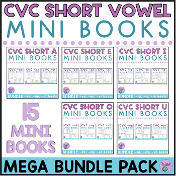 Preview of Word Family CVC Mini Book Jumbo Bundle