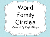 Word Family Circles Display