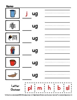 Word Family Worksheets 3 Letter Words By Lauren Erickson Tpt