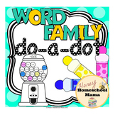 Word Family Do-a-Dot Worksheets Covering 55 Different Word