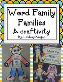 Word Families Activity - A Craftivity For All Word Families