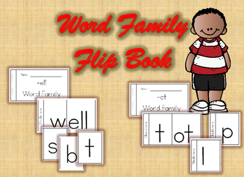 Preview of Word Family Flip Book