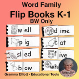 Rhyming Words Flip Books for Kindergarten and First Grade 