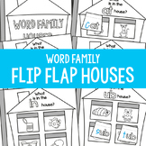 Word Family Flip Flap Houses - Cut and Paste Worksheets