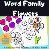 Spring Word Family Flowers-CVC Blending for Kindergarten/F