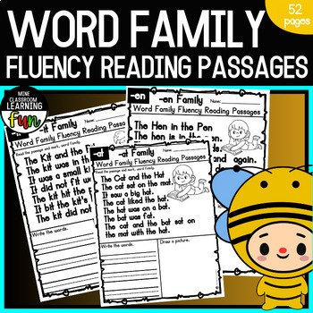 Preview of Word Family Fluency Reading Passages