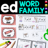 ed Word Family CVC Worksheets