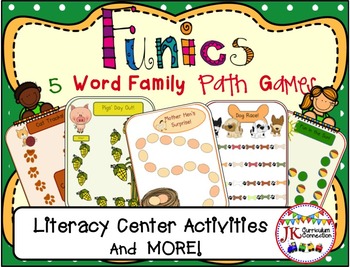 Preview of C-V-C Word Family Path Games