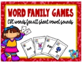 Word Family Game Cards: CVC Words