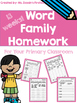 word family homework