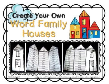 Preview of Word Family Houses